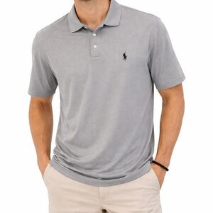 Polo by Ralph Lauren Men's Classic Gray Performance Polo Shirt XL